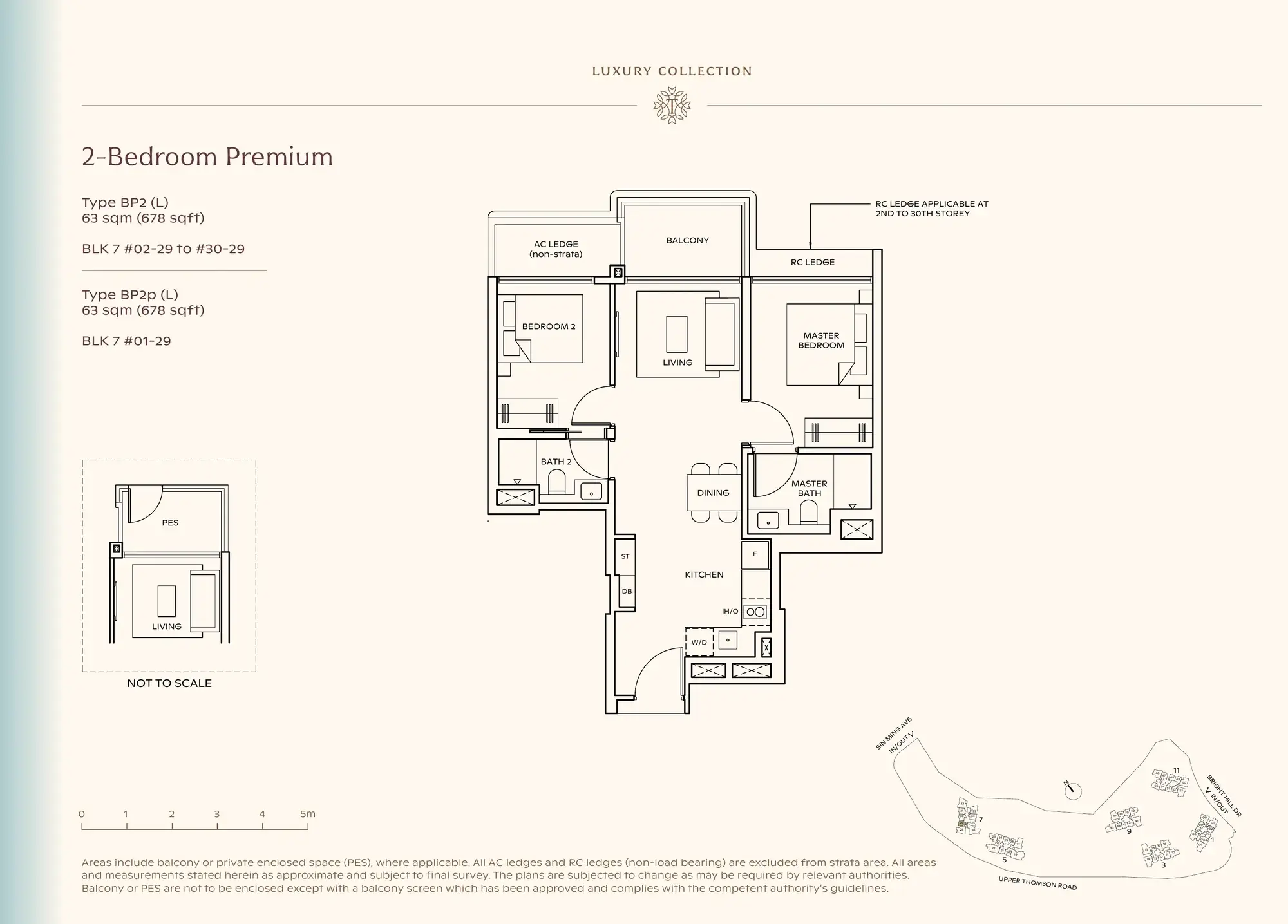 2-Bedroom Premium — Luxury Collection floor plan, Type BP2(L)